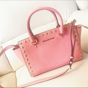 Brand NEW Michael Kors Studded Selma Satchel